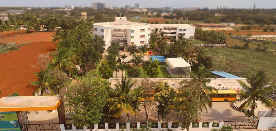 Triumph World School, Electronic City, Bangalore - An Aerial View of the Entire Campus