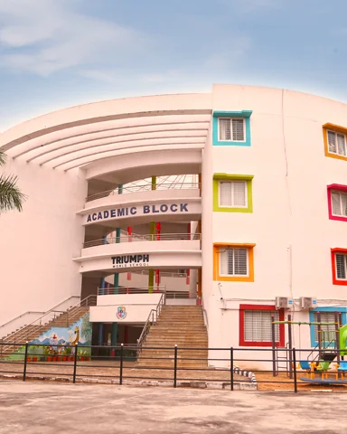 Triumph World School, Electronic City, Bangalore - The Bright & Colourful Academic Block