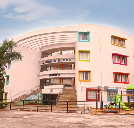 Triumph World School, Electronic City, Bangalore - The Bright & Colourful Academic Block