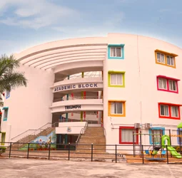 Triumph World School, Electronic City, Bangalore - The Bright & Colourful Academic Block